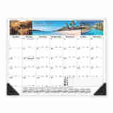 22x17 Desk Pad Calendar with Full-Color Header Imprint Ad Copy