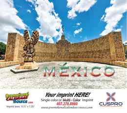 Mexico Scenic Bilingual Calendar 2024 - Stapled