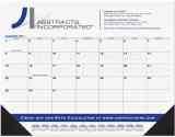 Desk Pad Calendar Blue & Black Large Grid