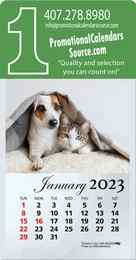 Kittens & Puppies Stick-Up Calendar with Full-Color Pad
