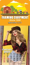 Stick-Up Calendar Large Header Full Color Imprint, Country Girls