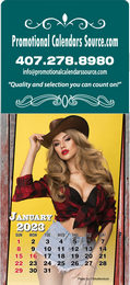 Country Girls Large Header Stick-Up Calendar
