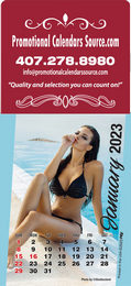 Swimsuit Models Stick-Up Large Square Top Calendar