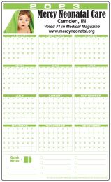 Large Plastic Write-on / Wipe-off Wall Calendar, Size 23