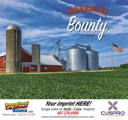 America’s Bounty Wall Calendar Stapled