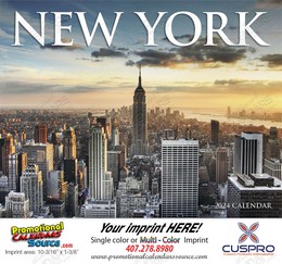 State of New York Promotional Wall Calendar  Stapled