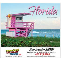 State of Florida Promotional Wall Calendar  Stapled