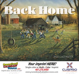 Back Home Promotional Calendar  Stapled