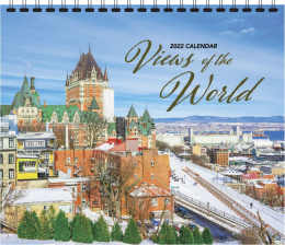 Scenic Spiral Wall Calendar Views of The World, 12.25x22