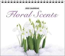 Floral Scents Promo Wall Calendar, 12.25x22, Spiral