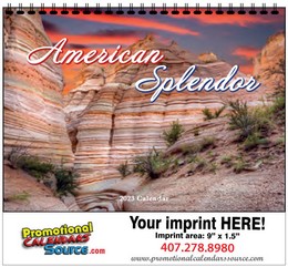 American Splendor Calendar w Spiral Binding