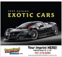 Exotic Cars Promotional Calendar 