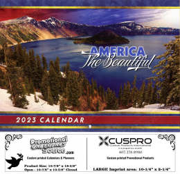 2023 America The Beautiful scenic Calendar - Funeral Preplanning insert option