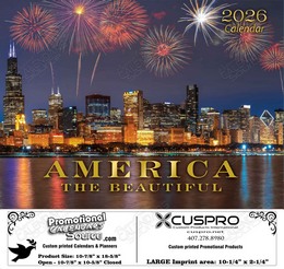 2026 America The Beautiful scenic Calendar - Funeral Preplanning insert option