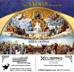 The Saints Among Us Catholic Calendar with Funeral Preplanning insert option