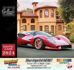 Exotic Cars Value Calendar Stapled