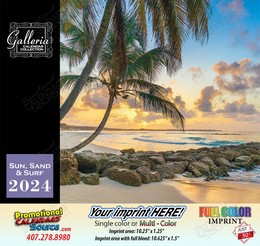 Beaches, Sun and Ocean Views Calendar 