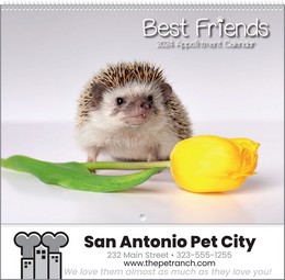 Best Friends Animal Calendar, Spiral Binding, 2026