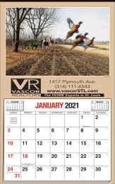 Full Apron Large Calendar with Larry Anderson Wildlife 