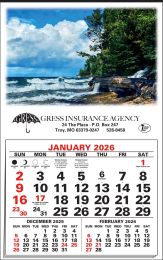 Large Full Apron Calendar 22x35, Elliot Falls Michigan UP, 2026