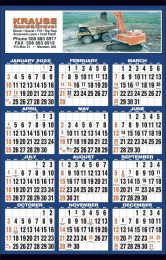 Small size Custom Year-In-View Wall Calendar Full Color Imprint, 10-7/8x17