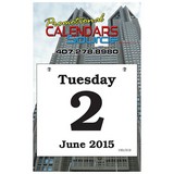 Large Daily Date Calendar size 7x11 with 6x5-1/2 refillable date pad 
