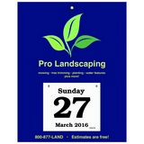 Full-Color Imprint Daily Date Calendar - 7x9 with 4-1/4x4-3/4 refillable date pad 