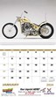 Custom Motorcycles 2023 Calendar with Spiral binding, Item 7056 open view image