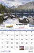 Open view of Landscapes of America Calendar with Window Cut-Out ad area