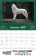 Wildlife Wall Calendar 2023 - Stapled