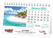 2023 Promotional desk Calendar Beaches