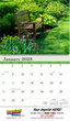 2023 Promotional calendar Gardens, Item BC-220 open view