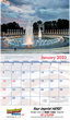 2023 Promotional calendar Patriotic America,Stapled, Item BC-2401 open view