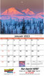 2023 Promotional calendar America Scenic,Spiral, Item BC-245 open view
