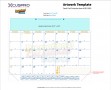 Desk Pad Calendar BE-285 imprint template