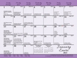 Grid detail of 2023 Bilingual Catholic Evangelization Calendar Item BLM-EVBL