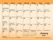 Catholic Stewardship 2023 Calendar Item BLM-STEN montly grid detail