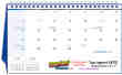 2023 Scenic Tent Desk Calendar, Jumbo size, 11.5x18 Item CC-921 Back Images View
