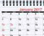 3 month view calendar grid details