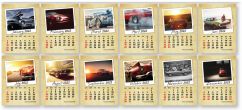 Adhesive Stick-up calendar No. FC-1016CC Classi Cars monthly images