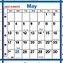 2023 12 Months in view calendar HL-358 Grid details