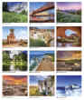 2023 America Scenic Promotional wall calendar Item JC-202 monthly images