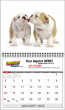 2023 Cute Puppies Promotional wall calendar Item JC-204 open view image