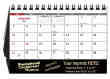 Desktop Tent Promotional Calendar