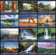 America the Beautiful Promotional calendar item KC-AB monthly images on www.promotionalcalendarssource.com