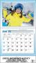 Active Kids custom printed promotional calendar Item TA-1932 open view