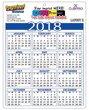 2023 Promotional Plastic Card Calendar 8.5x11 Full-Color Imprint Two Sides - 30 pt. Grid Style E