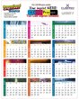 2023 Promotional Plastic Card Calendar 8.5x11 Full-Color Imprint Two Sides - 30 pt. Grid Style F