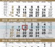 6-Month View Custom Promotional Calendar grid details Item UG-646