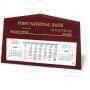 Athens Easel Style Desk Calendar Iten # WW-949 color wine red, burgundy